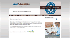 Desktop Screenshot of cashadvantageoverview.com
